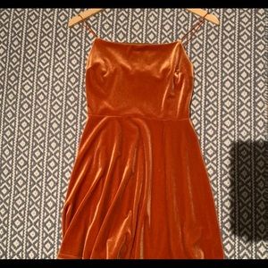 Sunset orange urban outfitters dress